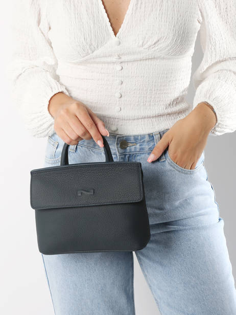 Sac Bandoulière Calie Cuir Nathan baume Bleu nathan 19 vue secondaire 1