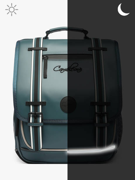 Sac à Dos Vintage North 2 Compartiments Cameleon Bleu vintage north SD39 vue secondaire 8