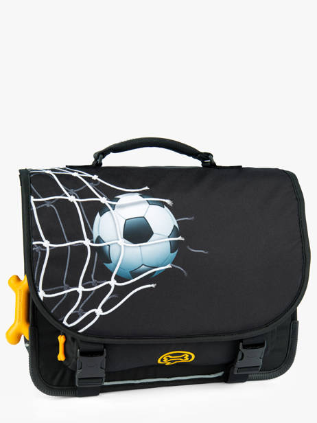 Cartable Cedar 2 Compartiments Stones and bones Noir boys B vue secondaire 2