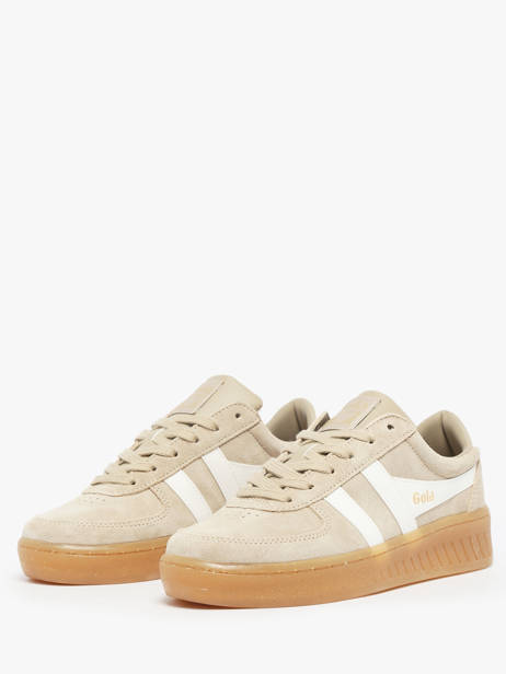 Sneakers En Cuir Gola Beige accessoires CLA589 vue secondaire 1