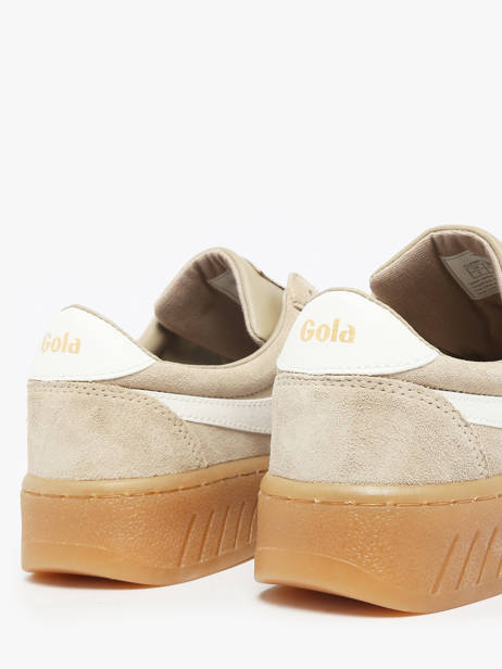 Sneakers En Cuir Gola Beige accessoires CLA589 vue secondaire 2