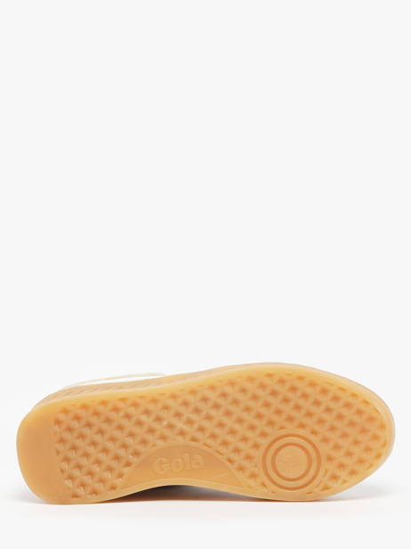 Sneakers En Cuir Gola Beige accessoires CLA589 vue secondaire 4
