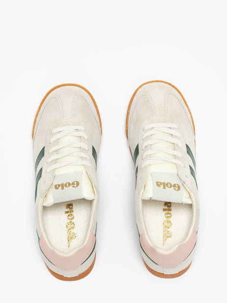 Sneakers En Cuir Gola Beige accessoires CLB538 vue secondaire 3
