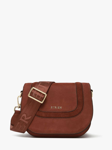 Sac Bandoulière S Lasso Cuir Etrier Marron lasso ELAS152S