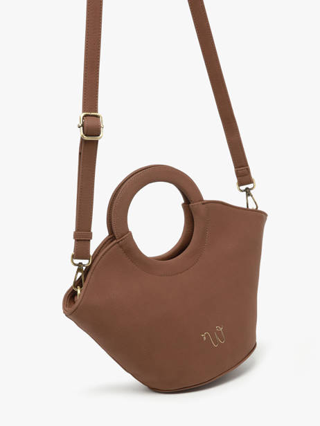 Sac Bandoulière S Neflier Woomen Marron neflier WNEF02 vue secondaire 3