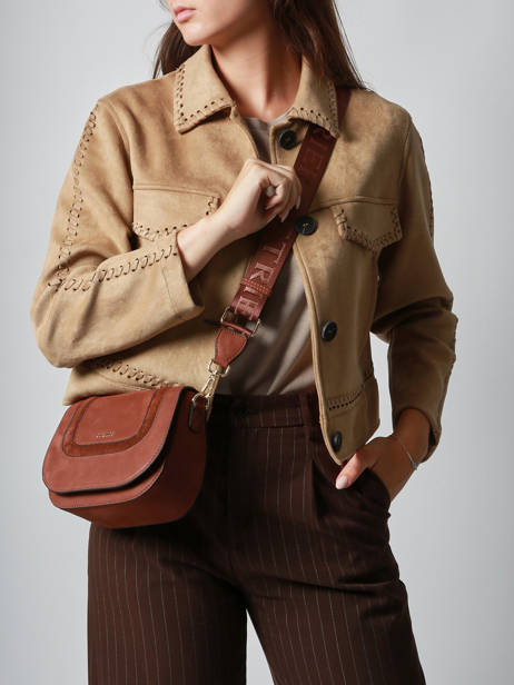 Sac Bandoulière S Lasso Cuir Etrier Marron lasso ELAS152S vue secondaire 1