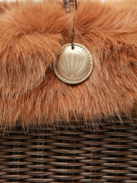 Cabas Doudou Le voyage en panier Marron doudou M vue secondaire 3