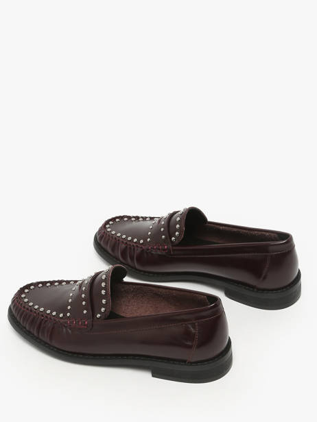 Mocassins En Cuir Inuovo Marron women LFG005 vue secondaire 2
