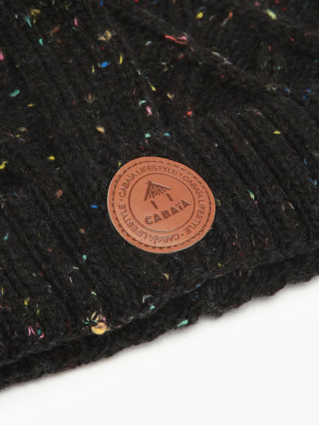 Bonnet Cabaia Noir hats APPLETIN vue secondaire 1
