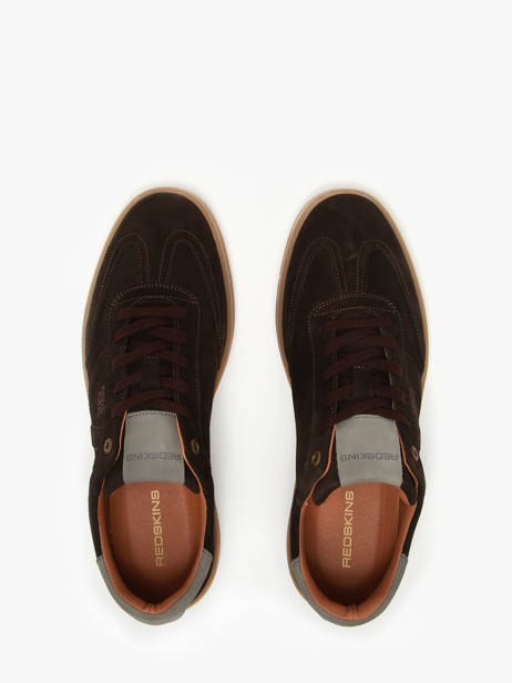 Sneakers Quadra En Cuir Redskins Marron men QUADRA vue secondaire 3