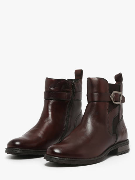 Bottines En Cuir Tt. bagatt Marron women 41006461 vue secondaire 1