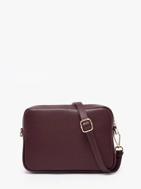 Sac Bandoulière Velvet Caviar Cuir Milano Rouge velvet caviar VC25067 vue secondaire 4