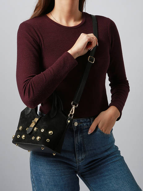 Sac Porté Main Velvet Studs Milano Noir velvet studs VS25091 vue secondaire 1