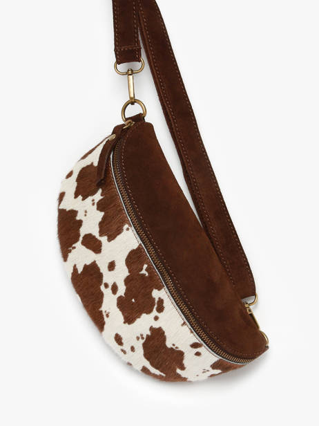 Sac Banane Milano Marron mucca VM25061 vue secondaire 2