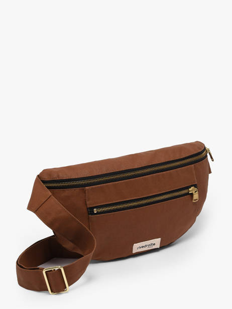 Le Sac Banane Orsel Waxed Rivedroite Marron waxed ORSELWAX vue secondaire 2