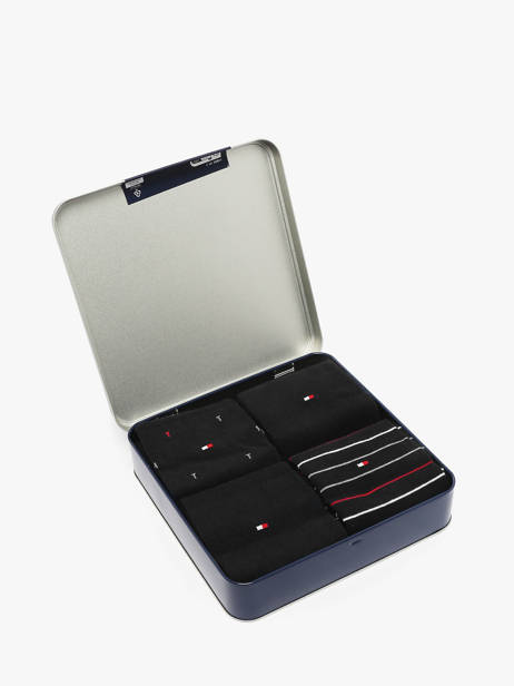 Chaussettes Homme 4 Paires Boîte Cadeau Tommy hilfiger Noir socks 71235375 vue secondaire 2