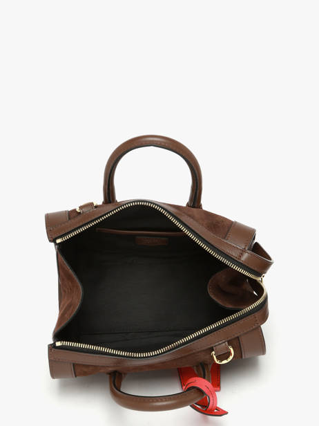 Mini Sac Bowling Bcbg Cuir Daim Lancel Marron bcbg A13692 vue secondaire 3