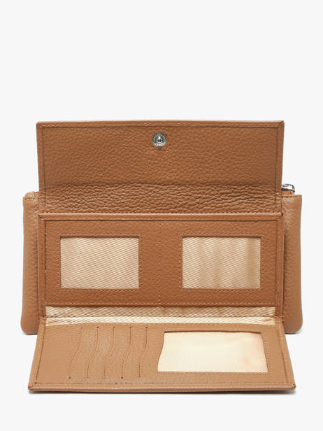 Wallet Caviar Leather Crinkles Brown caviar 14104 other view 2