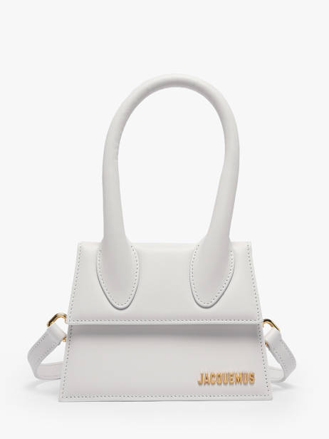 Preloved Leather Chiquito Moyen Crossbody Bag Jacquemus White second life 1566327