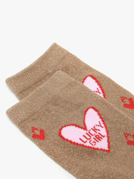 Socks Pieces Brown socks women 17162495 other view 1