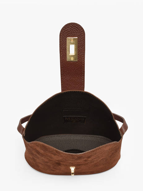 Shoulder Bag Velvet Caviar Leather Milano Brown velvet caviar VC25115 other view 3