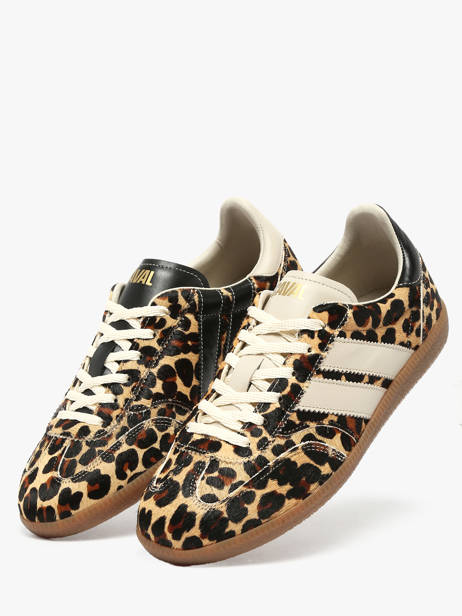 Sneakers In Leather Caval Multicolor women BAPULS30 other view 1