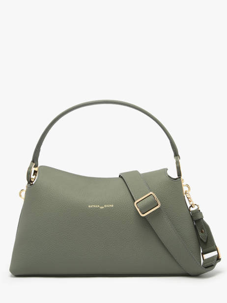 Leather Freesia Shoulder Bag Nathan baume Green eden 4 other view 4