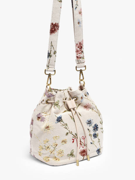 Shoulder Bag Alocasia Cotton Woomen Beige alocasia WALO06 other view 2