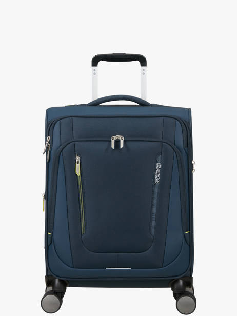 Expandable Cabin Luggage American tourister Blue wanderlite 158076