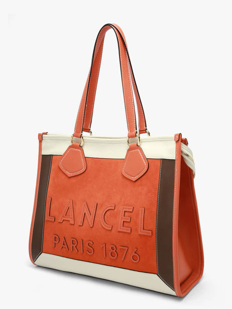 Shoulder Bag Cabas D'ete Leather Lancel Orange cabas d'ete A13369 other view 2
