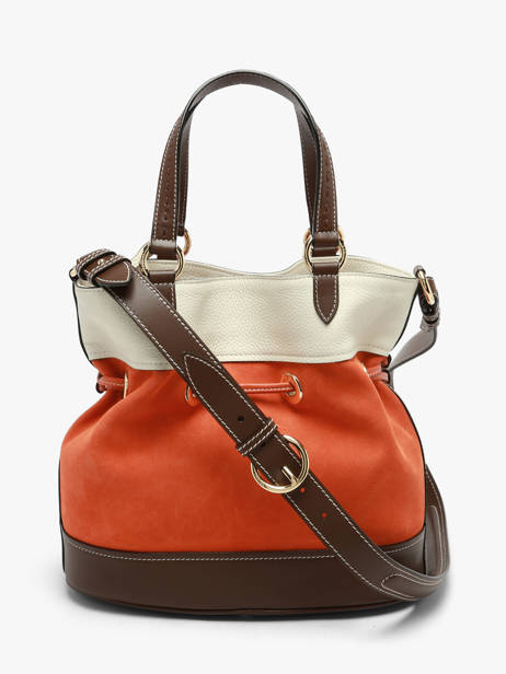 Sac Porté Main Premier Flirt Cuir Lancel Orange premier flirt A13372 vue secondaire 5