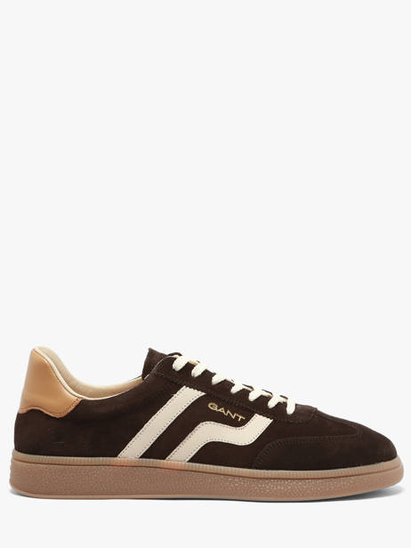 Sneakers En Cuir Gant Marron men CUZIMG46