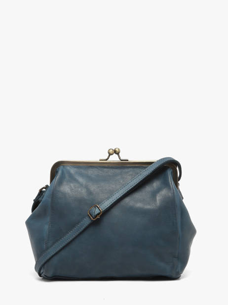 Shoulder Bag Heritage Leather Biba Blue heritage KAB21L other view 3