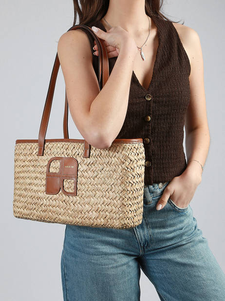Shoulder Bag Paille Nat et nin Beige paille PL other view 1