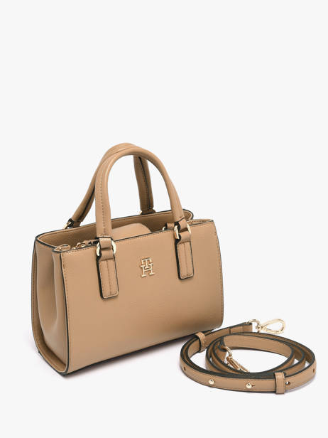 Sac Porté Main Th Daily Polyester Tommy hilfiger Marron th daily AW18379 vue secondaire 2