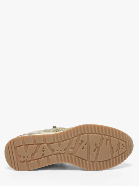 Sneakers Semelle Compensée En Cuir Mam'zelle Vert women CSIJK86 vue secondaire 4