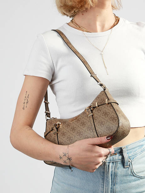 Shoulder Bag Danya Guess Brown danya SG991718 other view 1
