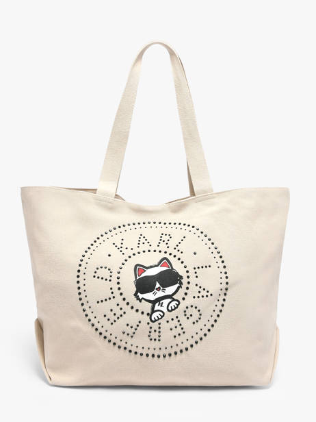 Shoulder Bag K Ikon Cotton Karl lagerfeld White k ikon B2W50075