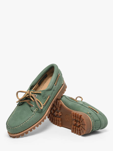 Boat Shoes In Leather Timberland Green women 2GNVES71 other view 2
