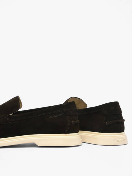 Moccasins In Leather Gant Black men BOERYG46 other view 2
