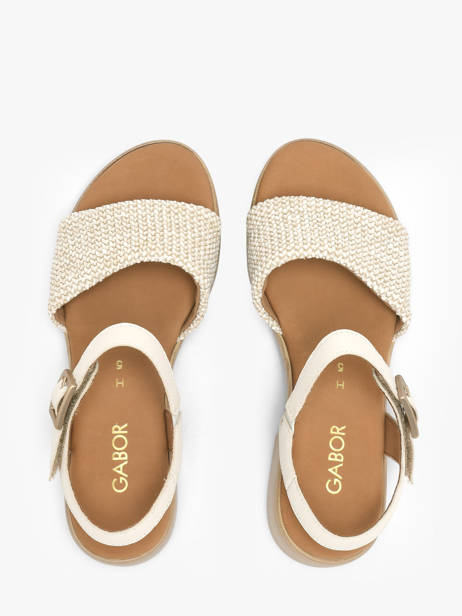 Sandales En Cuir Gabor Blanc women 61 vue secondaire 3
