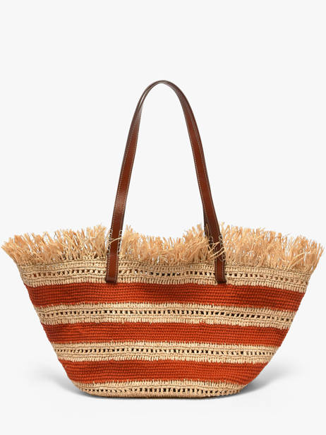 Shoulder Bag Cabas Raphia Raphia Vanessa bruno Red cabas raphia 23V40928 other view 4