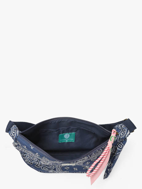 Sac Bandoulière Bandana Coton Le voyage en panier Bleu bandana PM969 vue secondaire 2