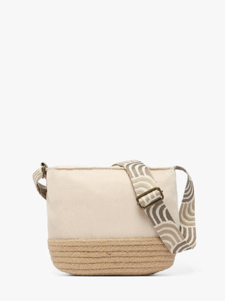 Sac Bandoulière Tissee Polyester Le voyage en panier Beige tissee PM924 vue secondaire 3