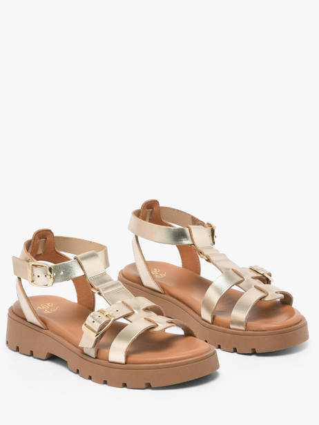 Sandales En Cuir We do Or women 45710A05 vue secondaire 1