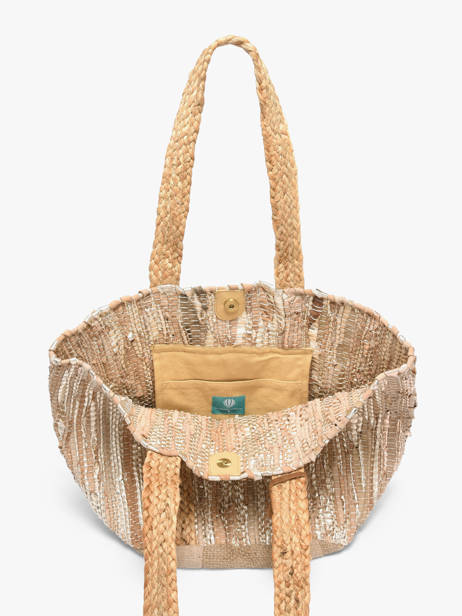 Shoulder Bag Estival Burlap Le voyage en panier Multicolor estival PM937 other view 2