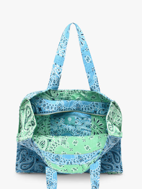 Shoulder Bag Bandana Cotton Le voyage en panier Blue bandana PM965 other view 2