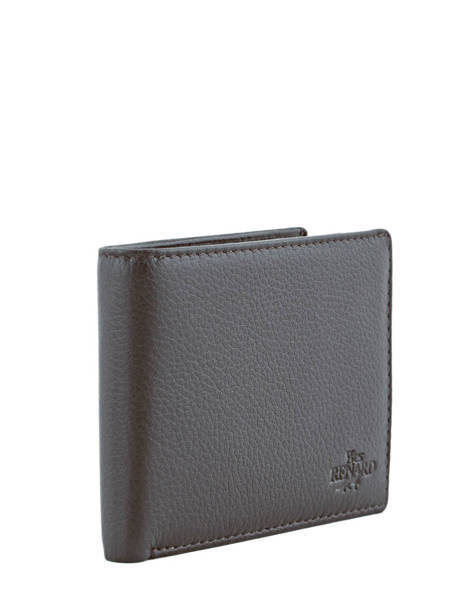 Wallet Foulonne Leather Yves renard Brown foulonne 2377 other view 1