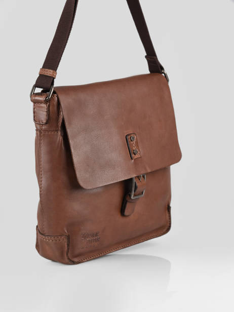 Sac Bandoulière Basilic pepper Marron traveler BTRA04 vue secondaire 2