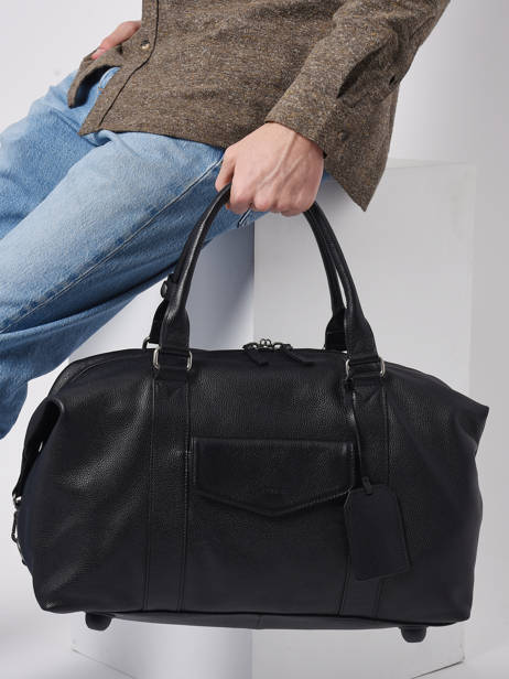 Cabin Duffle Bag Flandres In Leather Etrier Black flandres EFLA991S other view 1